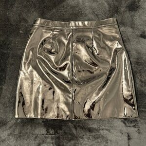Goth PVC Vinyl High Waisted Mini Skirt